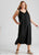 Autograph black lace trim midi dress Sz 16 RRP $119.99 NWT