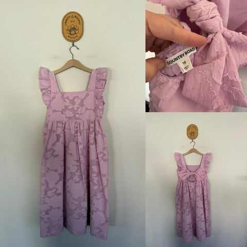 Country Road pink bow-back dress Sz 10 NWOT