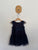 Origami navy tulle dress Sz 1 as new