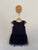 Origami navy tulle dress Sz 1 as new