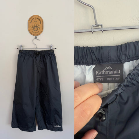 Kathmandu navy waterproof pants Sz 4 worn once, very minor scuff on knees if I’m being fussy