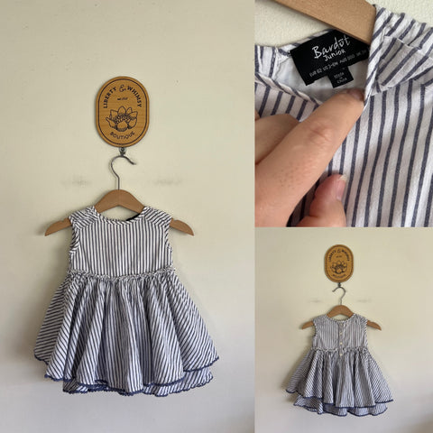 Bardot Jnr stripe dress Sz 000 as new