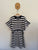 Country Road navy/white stripe cut out dress Sz 14 as new