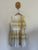 Burberry yellow house check pleated dress Sz 12 as new