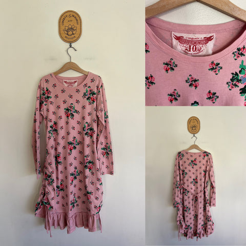 Paper Wings l/s pink floral dress Sz 10 EUC worn twice