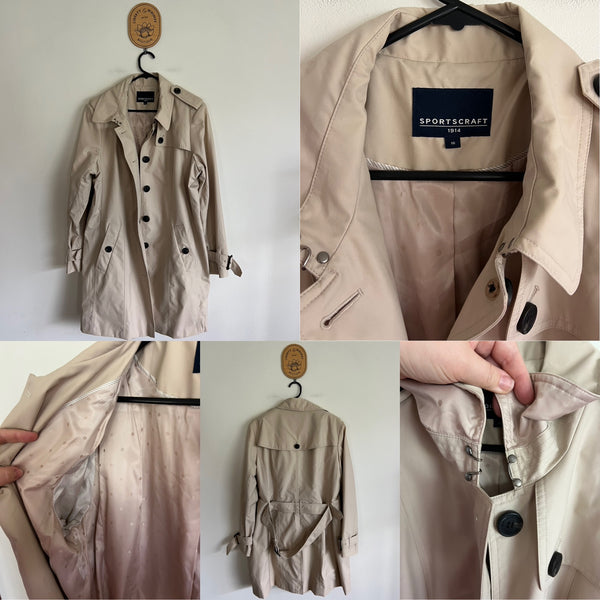 Sportscraft icon trench coat Sz 16 RRP $449 NWOT