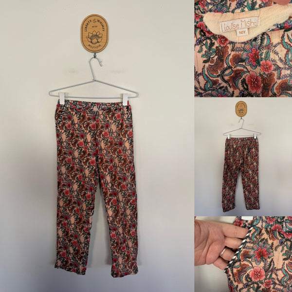 Louise Misha lined floral pants Sz 10 as new