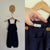 Miann & Co navy cotton knit overalls Sz 5 NWOT