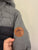 Quiksilver grey hooded jacket Sz 3 EEUC