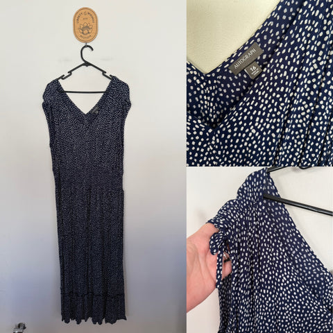 Autograph spot smocked waist dress Sz 18 RRP $99.95 as new (washed only)