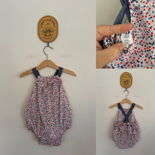 Baby Gap ruffle romper Sz 18-24m EUC