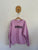 Adidas purple fleece jumper Sz 9-10 as new