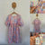 Seed print cotton/linen dress Sz 10 as new