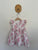 Bebe floral ruffle sleeve dress Sz 18-24m EEUC