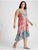 Autograph boho print satin hi-low maxi dress Sz 14 RRP $149.99 NWT