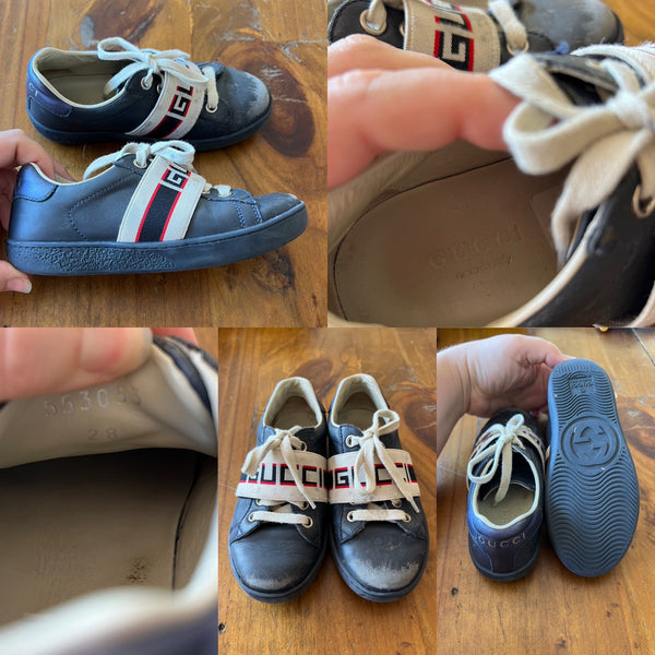 Gucci toddler shoes Sz 28 GUC/play