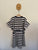 Country Road navy/white stripe cut out dress Sz 14 as new