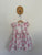 Bebe floral ruffle sleeve dress Sz 18-24m EEUC