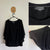 Basque black flowy top Sz 20 as new