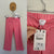 Zara pink gingham pants Sz 6 NWT