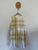 Burberry yellow house check pleated dress Sz 12 as new