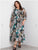 BeMe elbow sleeve printed dobby maxi dress Sz 18 RRP $109.99 NWOT