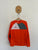 Adidas Climalite l/s orange shirt Sz 9-10 as new, dot on elbow pad as pictured