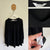 Virtuelle l/s black wool/bamboo top Sz XS (14-16) as new